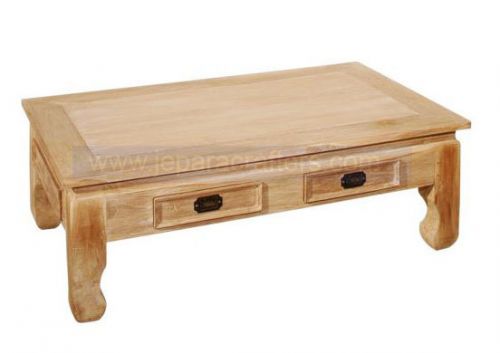 COFFEE TABLE 2 DRAWER3 CURVE LEGS